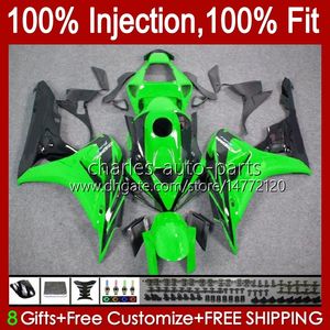 OEM Bodys Kit dla Honda CBR 1000 CC RR 1000RR 2006-2007 Light Green Bodywork 59NO.131 CBR1000-RR 1000CC 2006 2007 CBR1000 RR CBR1000RR 06 07 Wtryskiwanie Morski