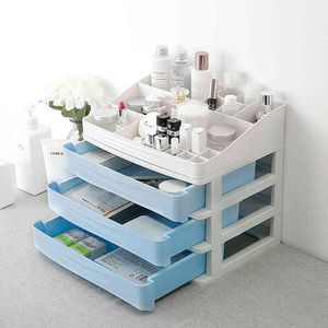 Organizer Case Large Capacity Makeup Storage Box Desktop Cosmetic Drawer Jewelry Nail Polish Container