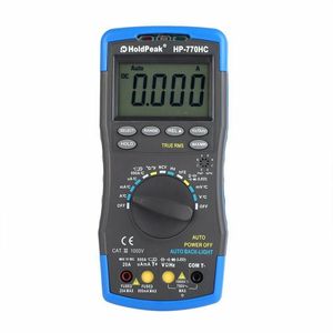 Timers Holdpeak HP-770HC True RMS Auto Dystans Multimeter z funkcją NCV i testem cyklu częstotliwości/częstotliwości/pracy