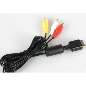 Game Console Audio Video AV Cable Cord To RCA For Sony PlayStation 2 PS2 PlayStation 3 PS3 180cm 6 Feet practical