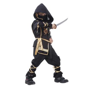 Kids Ninjas Costumes Halloween Party Boys Girls Warrior Stealth Children Cosplay Assassin Superhero Costume Children's Day Gift Y0913