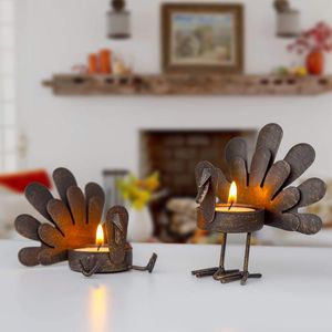 Candle Holders Turkey Holder Retro Metal Scented Candlestick For Living Room Bedroom Bathroom Decoration _WK