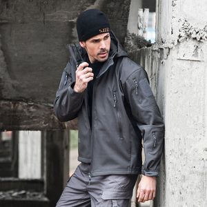 V5.0 Mjukt skaljacka Fleece Windproof Vattentät Varm Jacka 210518