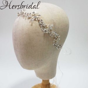 Flower delicada videira de cabelo nupcial feitos artesanal de cristal headband moda acessórios de cabelo de casamento 2019 x0625