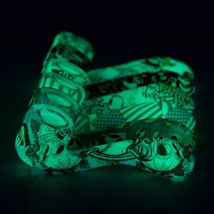Siliconenpijpen Alien Skull Glass Pijp Dab Rig Tabak Accessoires Gloed in de Dark Environmentally FDA Water Bong