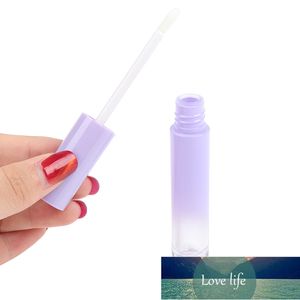 Verpackungsflaschen 4,5 ml Mini Lila Farbverlauf Lippenglasur Tube DIY Lange Lipgloss Öl Zauberstab Mascara Pinsel Behälter Lippenstift Balsam