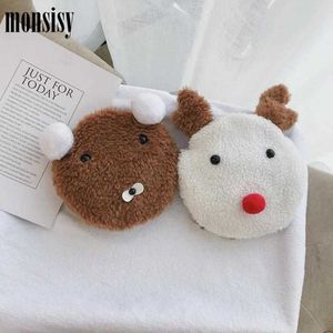 Portamonete per bambini Borsa Monsisy per borsa per ragazza Portafoglio per bambini Portamonete piccolo per bambini Carino peluche Alce / Spalla per cani