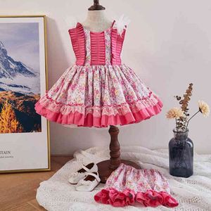 Summer Baby Girls Sleeveless Printing Dresses Children Kids Girl Princess Clothing Party 210429