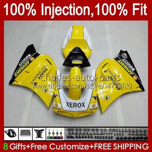 Corpo Iniezione Per DUCATI 748S 853S 916S 996S 998S 94-02 42No.10 748 Giallo Nero 853 916 996 998 S R 94 95 96 97 98 748R 853R 916R 996R 998R 1999 2000 2 001 2002 Carenatura OEM