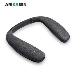 Neckband Bluetooth 5.0 alto-falantes sem fio wearable Neck Speaker True 3D Som Estéreo Som Portátil Baixo Microfone Com Microfone Design Confortável