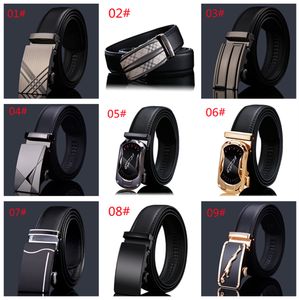 2021 Cinto de couro dos homens acessórios Automatic Buckle Cintos de couro Homens Business Presente Saco de Calças Moda Gás Caro