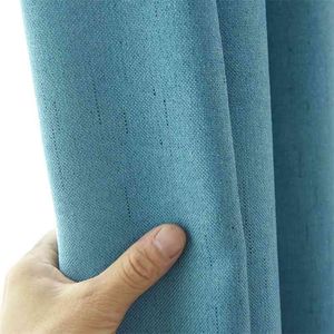 Modern blackout curtains for window DIY Design Style 15 colors Curtain for Living Room For Kitchen Bedroom Cortains Drapes 210712