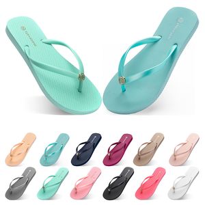 Slippers Beach Shoes Flops Flip Sixty Womens Green Yellow Orange Navy Bule White Pink Brown Summer Sport Size 35-3 99