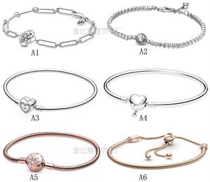 Desenhador jóias 925 pulseira de prata encanto bead encaixe pandora rosa pétala link pulseira shaped mãe slide braceletes grânulos estilo europeu encantos frisado Murano