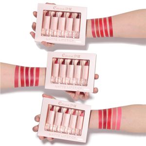 CmaaDu Makeup 5pcs set Matte Lipstick Nude Red Color Waterproof Long lasting Sexy Lipsticks Beauty Lipkit Lip Stick