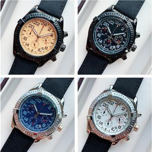 Militärsport Männer Chronograph Uhr Herren Präsident Quarzuhren Avenger Stil Segeltuchband männliche Armbanduhr Top-Marke Stoppuhr Geschäft