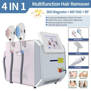 4 I 1 IPL OPT HR E-Lihght Laser Machine 1064 Tattoo Removinghair Borttagning 360 Magneto Beauty203