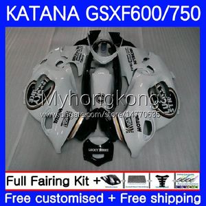 Zestaw do Suzuki Katana GSXF750 GSXF 600 750 CC GSX600F Lucky Black 03 04 05 06 07 18NO.40 600CC GSX750F GSXF-750 GSXF600 750CC 2003 2004 2005 2006 2006 2007 OEM Łwycenia