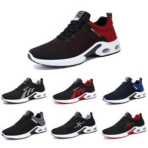 2021 atmungsaktive Herren-Laufschuhe, Farbe Schwarz, Grau, Blau, Rot, rutschfeste Outdoor-Sport-Sneaker, Größe 39–44