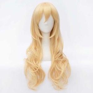 Аниме твоя ложь в апреле Miyazono Kaori парик косплей костюм женщины длинные синтетические волосы Halloween вечеринка роль играют в париках Y0913