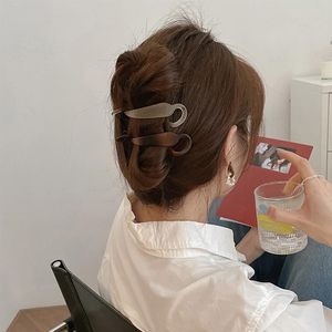 Wholesale thick hair styling for sale - Group buy Hair Accessories Design Plastic Twist Clamp Solid Pin Simple Claw Barrettes Fashion Styling Clip Pins Can Hold Long Thick