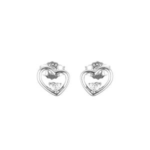 Ohrstecker Für Frauen Brincos 925 Silber Schmuck Asymmetrische Herzen Der Liebe Ohrring Brinco Para As Mulheres Ohrringe