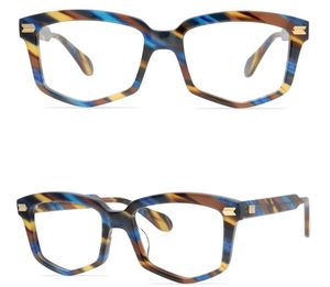 Men's Optical Glasses Brand Spectacle Frames Men Women Fashion Irregular Polygonal Eyeglasses Frame Personalization Myopia Glasses Handmade Eyewear with Box