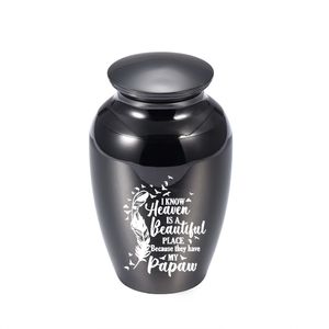 Aluminum Alloy Pet Cremation Urns Pendant Ashes Holder Keepsake Memorial Mini Jar Funeral Urn Lock Belt Gift Velvet Bag