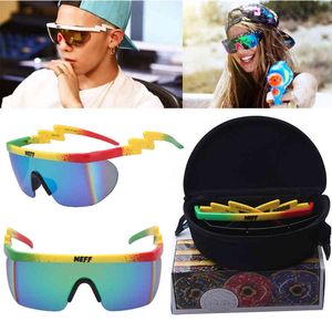 Neff Brand Design Square Male Retro Driving For Men Mirror Fashion Sunglasses Women UV400 Oculos