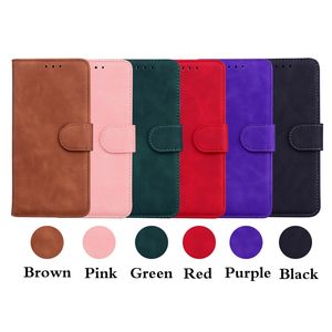 Fashion Leather Plånbokfodral för Motorola G Stylus 5G 4G 2022 Edge 30 Pro G22 E32 Moto G52 G51 G71 Skin Känns vanlig retro Vintage Pu ID -kortplats Magnetiskt flip Cover