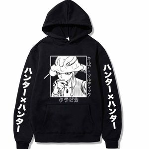 Męskie bluzy bluzy Anime X Meruem Hoodie Hip Hop Casual Loose Drukuj Streetwear Unisex