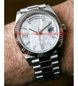 9 Renkler Erkekler Master 40mm Meteorite Dial Haftası Takvimi 228206 228235 228238 116610 Diamond Nail Erkekler Mekanik Otomatik Saatler Kol saatleri