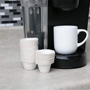 Кофе K Чашки оптовых-20 шт Лот Nespresso одноразовые кофейные фильтровальные бумажные капсулы чашки или регулярные и многоразовые в K чашках