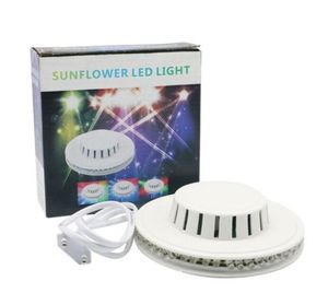 black white Sunflower LED Light Magic 7 Colors Effects auto Voice Activated RGB for Disco Stage home party
