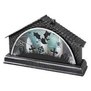 Halloween świecące dekoracje symulacji retro świecące dom led światła świece lampy Halloween ornament z świeczkami LED H1222