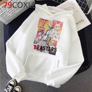 Hot Anime giapponesi Beastars Felpe con cappuccio Uomo Kawaii Cartoon Animals Streetwear Moda unisex Divertente Legoshi Graphic Felpe Uomo H0909