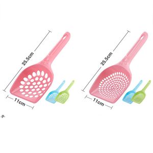 Plastik Kedi Çöp Kepçe Pet Bakım Kum Atık Scooper Kürek Hollow Temizleme Aracı Hollow Stil Hafif Dayanıklı Temizlemek için RRE13407