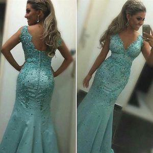 Evening Dresses Illusion Long Sleeves Elegant Dubai Arabic Sequins Prom Gowns Party Dress