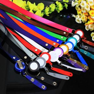 Card Holders pc Candy Colors Retractable Lanyard Neck Strap Badge Holder ID Name Clip Office Supplies