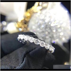 Para wieczność mm laboratorium pierścień diamentowy sterling sier bijou zaręczynowy zespół ślubny pierścienie dla kobiet mężczyźni fine party biżuteria yeoak x05su