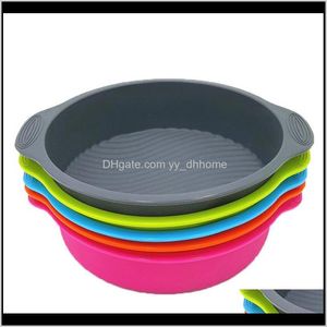 Olayer 9 Inch 292456Cm Round Shape 3D Sile Dly Tools Tray 160G S5Kcj Dishes Pans Zurcr