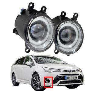 Toyota Avensis (_T27_) 2015-2018 안개 가벼운 조각 DRL 고품질 안개 조명 천사 눈 12V H11