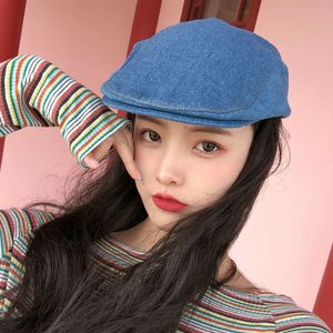 cap Spring summer thin British cowboy cap, beret, painter's children's hat, men's and women's fashion hat