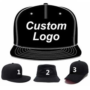 Low MOQ Customize 3D Embroidery Trucker Football Golf Tennis Hiphop Full Close Fitted Snap Clasp Baseball Cap Custom Hat Q0911