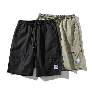 Cargo Shorts Men Board Mode Style Man Stor Ficka Bekväm Bermuda Beach Casual Trunks Male Outwear 5xL 210714