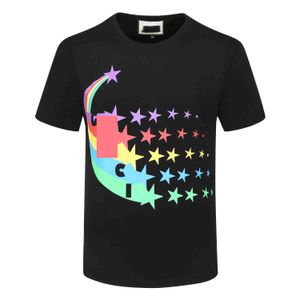 mens Fashion T-shirt Star Designer Spring Summer Color Sleeves Vacation Short Sleeve Tees Casual Letters Printing Tops