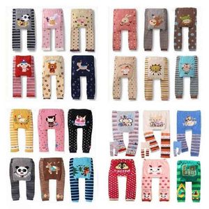 Animal Baby Girls Długie spodnie Noworodków Legginsy Legings PP Spodnie 100% Bawełna Ubrania Baby Bebe Roupas 210413