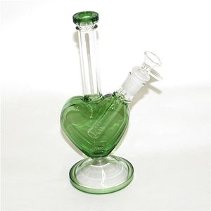 9" Glass Bong Hookahs Water Pipes Colorful Bongs Heady Mini Pipe Dab Rigs Small Bubbler Beaker recycler oil rig