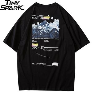 Хип хоп футболка мужская уличная одежда айсберг печатный тройник с коротким рукавом хлопок повседневная т мода черный хараджуку футболка