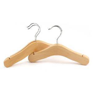 Natural Wooden Hanger Small Laundry Hook Kids Children Clothes Display Rack Non-Slip Baby Coat Drying Racks